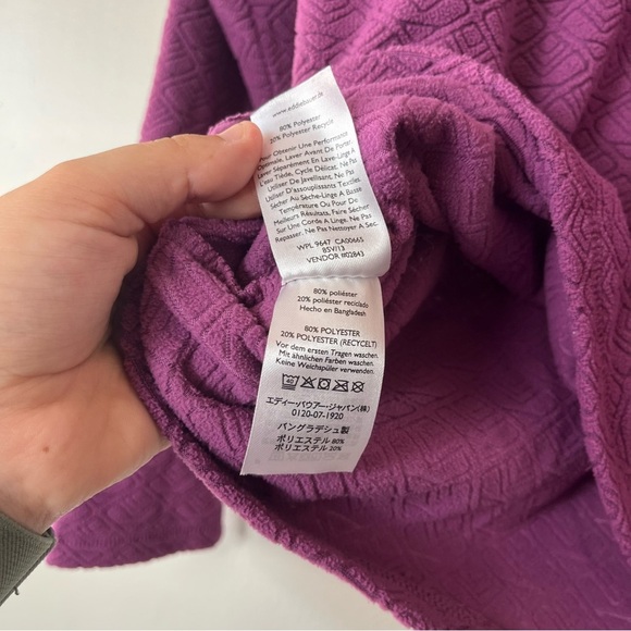 Eddie Bauer Lightweight Quarter Zip Fleece Pink Small - Picture 8 of 9